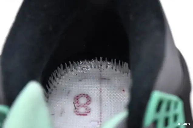 Rep TBK 4 Air Retro Green Jordan 308497-033 Glow 0406
